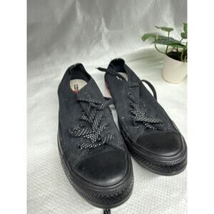Vintage Converse Chuck Taylor Black MonoTone Low Top Sneakers Athletic 6 Us